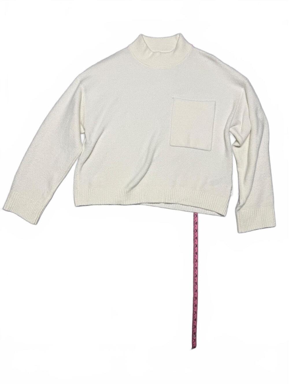 Calvin Klein Jeans White Acrylic Nylon Spandex Sweater M
